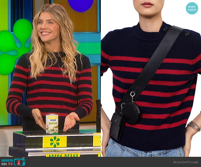Ba&sh Striped Sweater worn by Amanda Kloots on The Talk