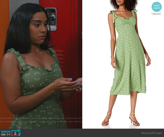 Billabong Amor Midi Dress worn by Daisy (Haskiri Velazquez) on Saved By The Bell