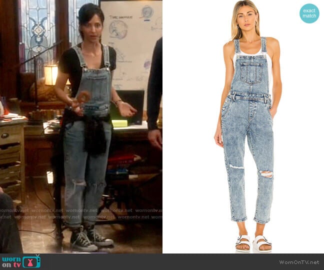 Blank NYC Denim Overalls in Knees Weak worn by Zari Tomaz (Tala Ashe) on Legends of Tomorrow