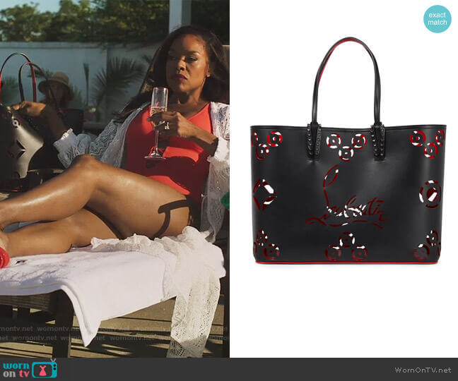 Christian Louboutin Cabata Large leather tote worn by Leah Franklin-Dupont (Nadine Ellis) on Our Kind of People