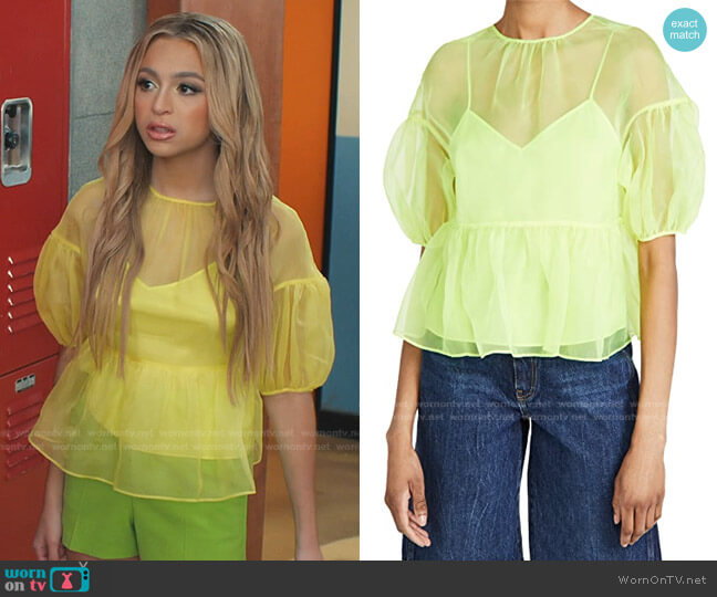 Cinq a Sept Ciarra Top worn by Lexi (Josie Totah) on Saved By The Bell