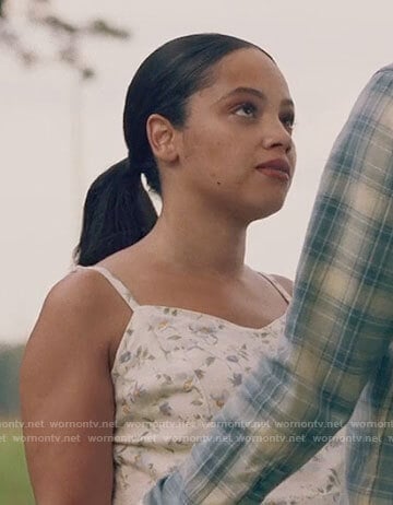 Darla’s floral jumpsuit on Queen Sugar