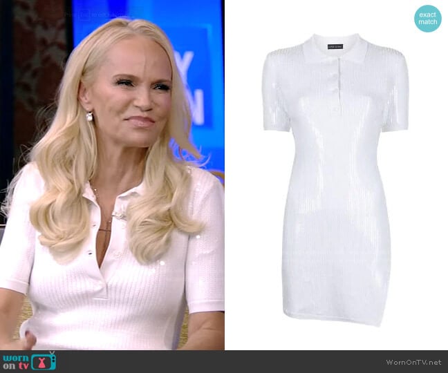 David Koma Short-Sleeve Polo Dress
