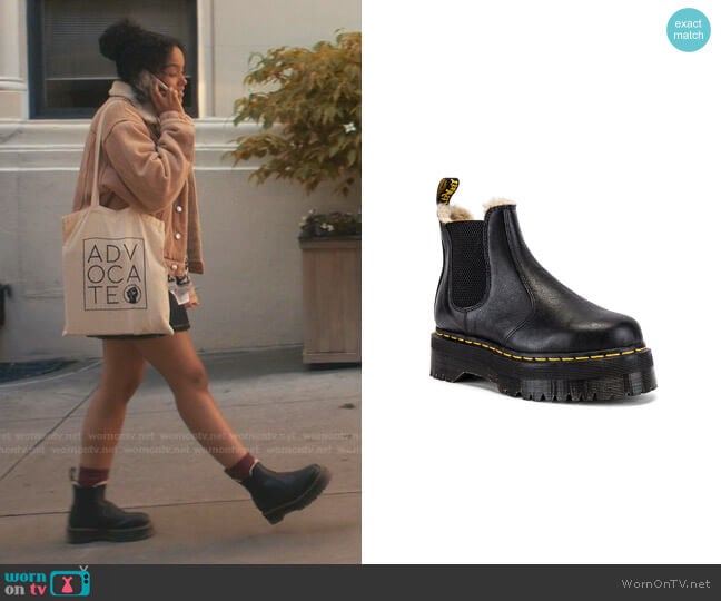 Dr. Martens 2976 Quad FL Boots worn by Zoya Lott (Whitney Peak) on Gossip Girl