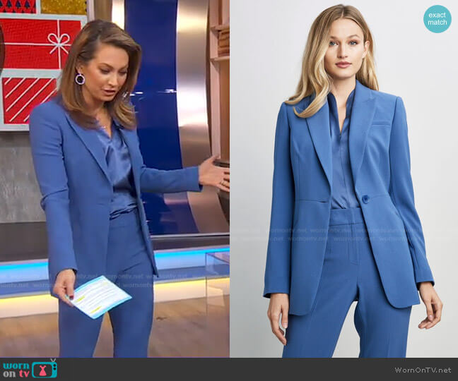 Elie Tahari Single Button Blazer worn by Ginger Zee on Good Morning America