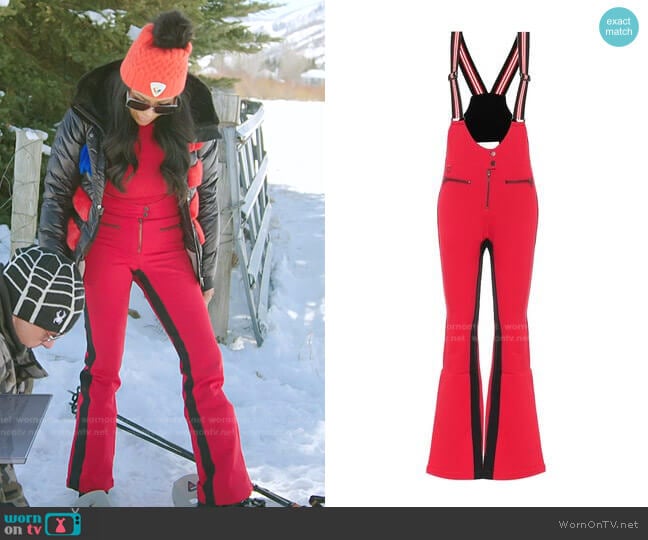 Erin Snow Kris Ski Overalls worn by Jen Shah on The Real Housewives of Salt Lake City