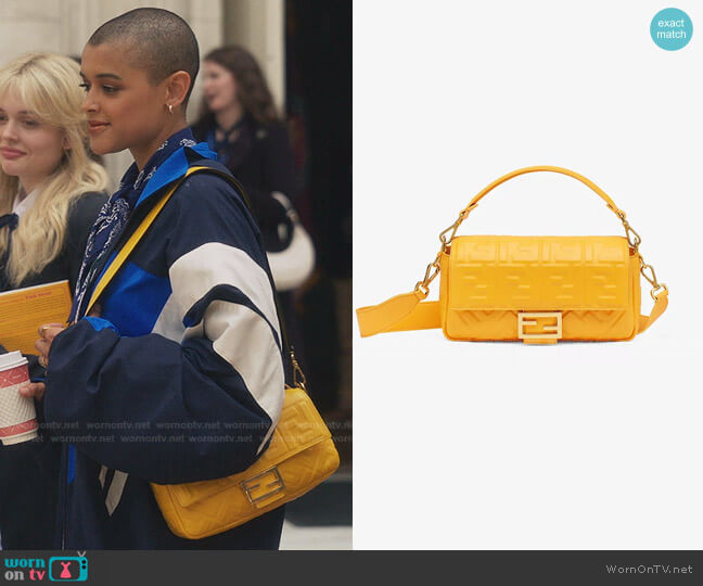 Fendi Baguette Leather Bag worn by Julien Calloway (Jordan Alexander) on Gossip Girl