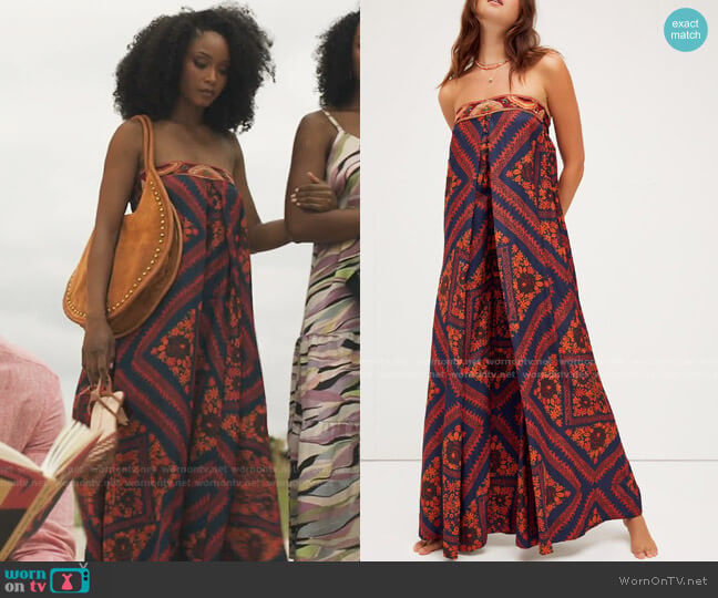 Free People Serendipity Jumpsuit in Night Combo worn by Angela Vaughn (Yaya DaCosta) on Our Kind of People