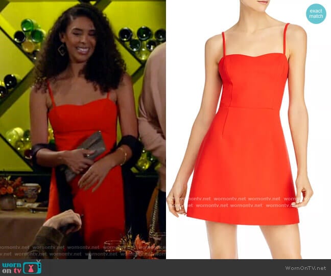 French Connection Tie-Back Mini Dress