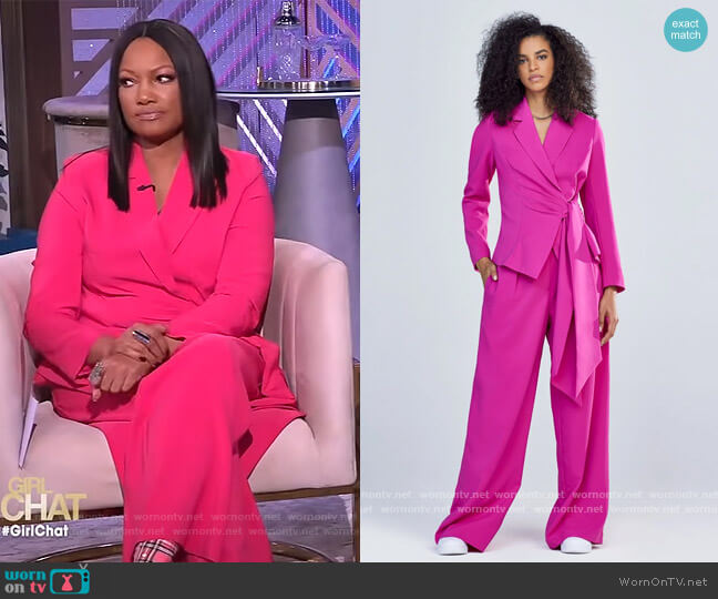 Gabrielle Union Wrap Blazer worn by Garcelle Beauvais on The Real