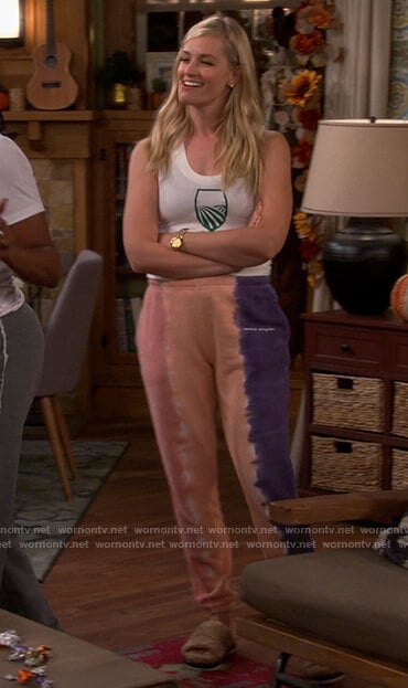 Gemma’s tie dye sweatpants on The Neighborhood
