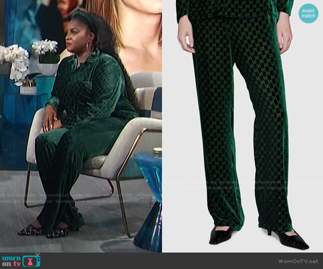 Gucci GG Velvet Trousers
