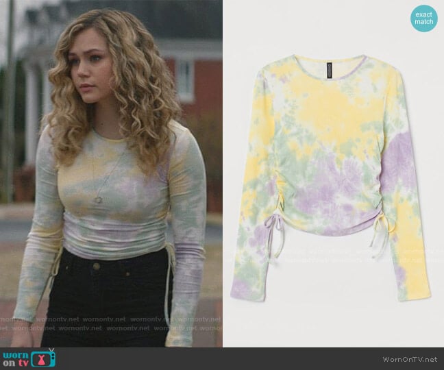 H&M Drawstring Top worn by Courtney Whitemore (Brec Bassinger) on Stargirl