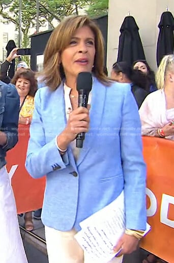 Hoda’s light blue blazer on Today