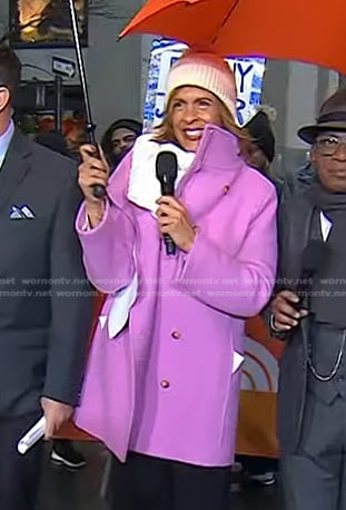 Hoda’s pink coat on Today