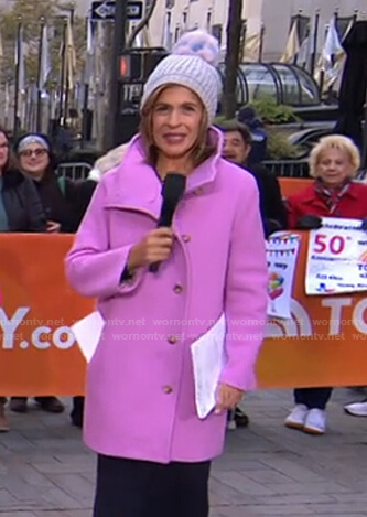 Hoda’s pink coat on Today