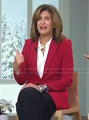 Hoda’s red blazer on Today