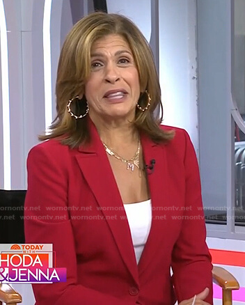 Hoda’s red blazer on Today
