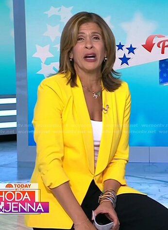 Hoda’s yellow blazer on Today