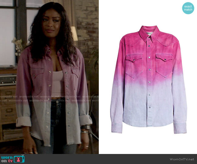 Etoile Isable Marant Pitti Ombre Shirt worn by Ryan Wilder (Javicia Leslie) on Batwoman
