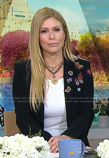 Jill’s black embellished blazer on Today