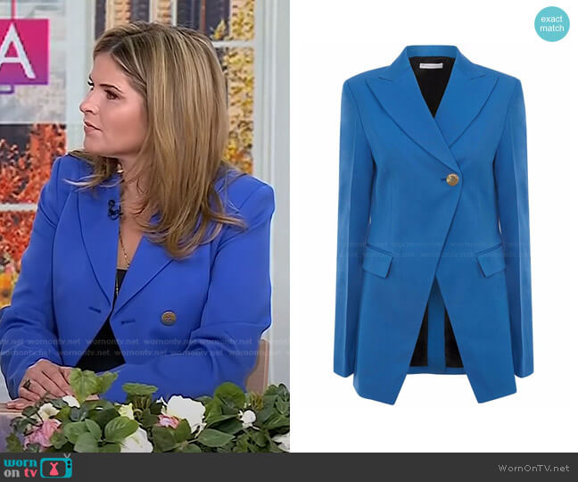 JW Anderson Asymmetric Single-Breasted Blazer worn by Jenna Bush Hager on Today