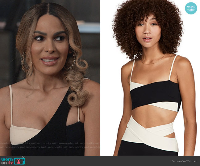 Live the Process Orion Colorblock Sports Bra worn by Valeria (Nadine Velazquez) on Queens