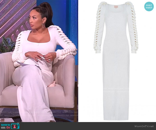 Liya Joana Silhuette Dress worn by Jeannie Mai on The Real