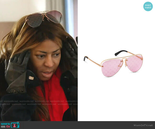 Louis Vuitton Grease Sunglasses worn by Mary Cosby on The Real Housewives of Salt Lake City