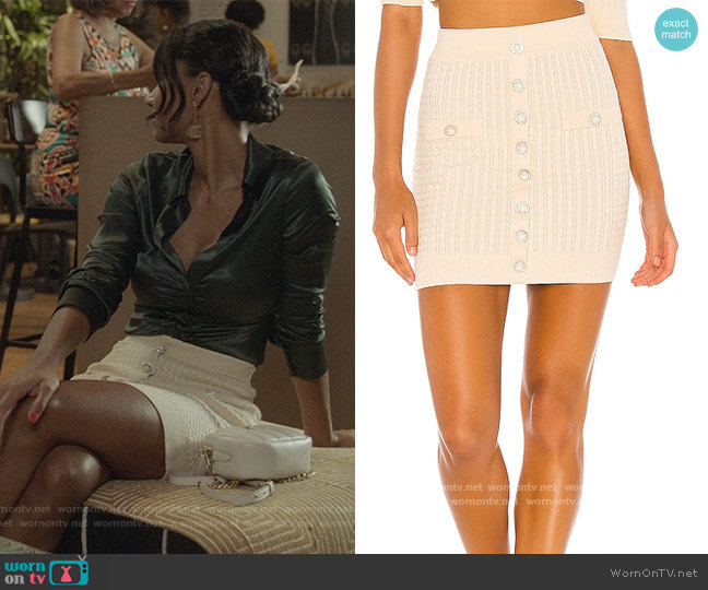 Lovers and Friends Bella Mini Skirt worn by Layla Keating (Greta Onieogou) on All American