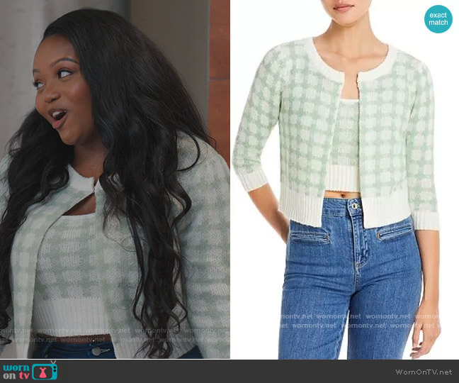 Lucy Paris Cropped Gingham Set
