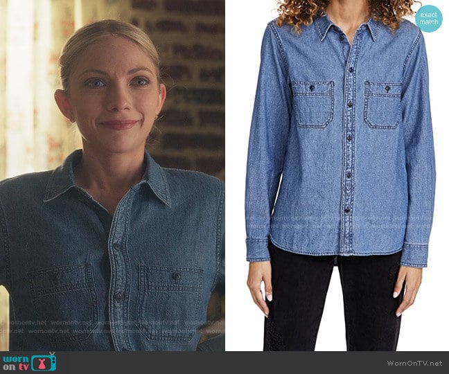 Madewell Classic Chambray Button Down Shirt worn by Kate Keller (Tavi Gevinson) on Gossip Girl