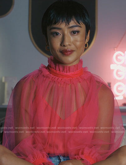 Margot’s pink tulle top on I Know What You Did Last Summer