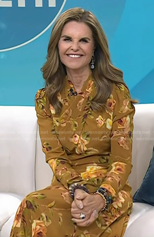 Maria’s floral twisted midi dress on Today