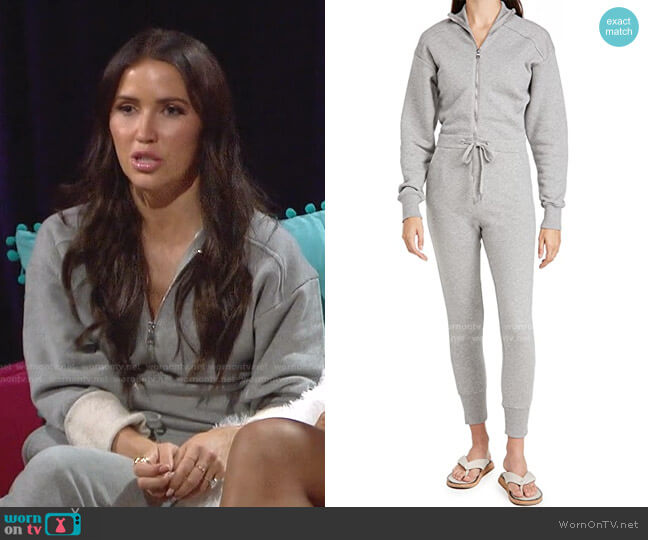 Marissa Webb Red Eye Zip Front Jumpsuit worn by Kaitlyn Bristowe on The Bachelorette