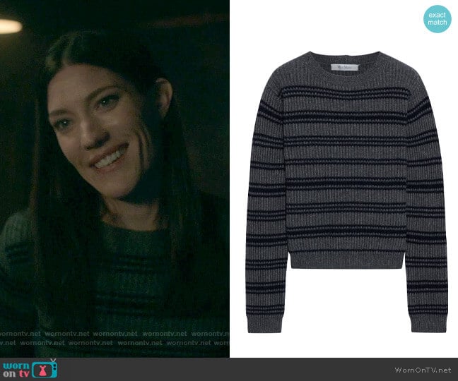 Max Mara Teano Striped Sweater worn by Debra Morgan (Jennifer Carpenter) on Dexter New Blood