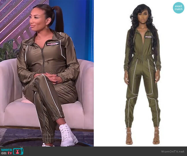 Milano Di Rouge Mars Jumpsuit worn by Jeannie Mai on The Real