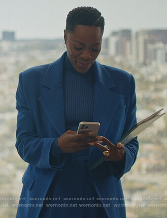 Molly’s blue blazer on Insecure