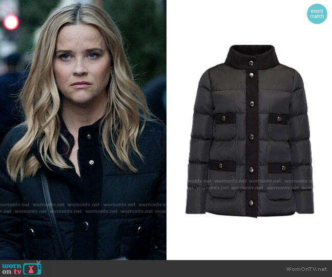 Moncler Short Down Jacket worn by Bradley Jackson (Reese Witherspoon) on The Morning Show