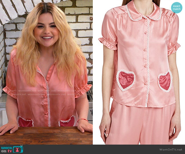Morgan Lane Lovie Top worn by Selena Gomez on Selena + Chef