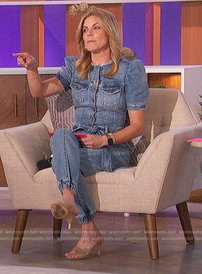 Natalie’s denim jumpsuit on The Talk