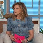 Natalie’s denim jumpsuit on The Talk