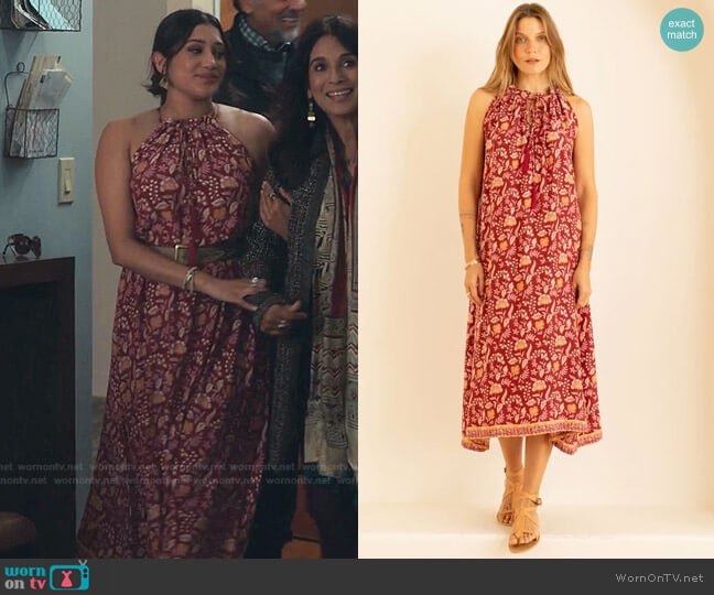 Natalie Martin Collection Marlien Maxi Dress worn by Padma (Aneesha Joshi) on The Resident