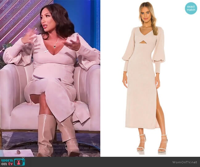 NonChalant Lyla Dress worn by Jeannie Mai on The Real