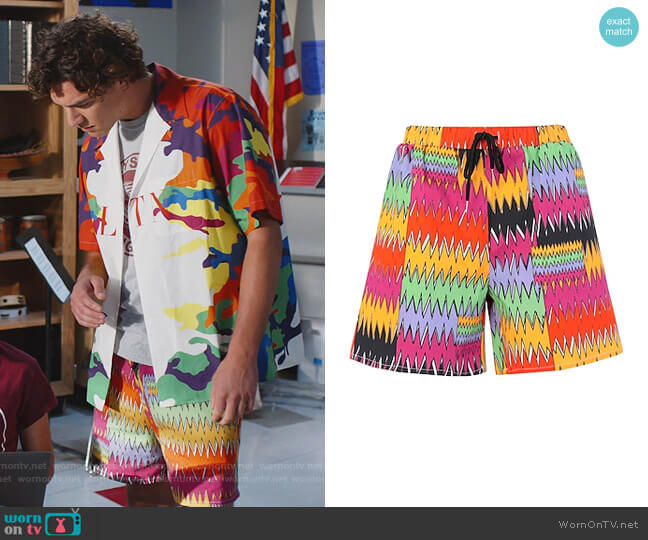 Pas De Mer Scossa Shorts worn by Jamie Spano (Belmont Cameli) on Saved By The Bell