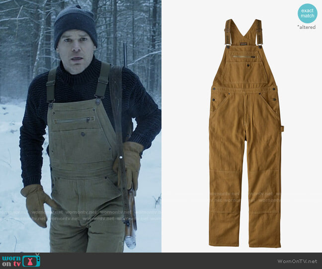 Patagonia Iron Forge Hemp® Canvas Bib Overalls worn by Dexter Morgan (Michael C. Hall) on Dexter New Blood