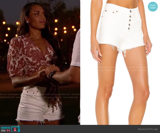 Pistola Winston High Rise Short worn by Michelle Young on The Bachelorette
