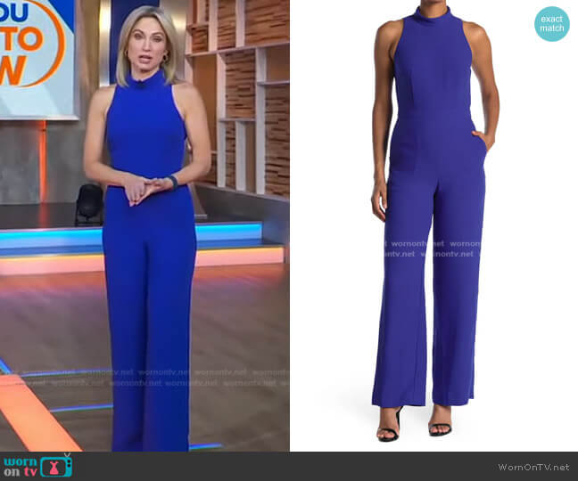 Reiss Dory Jumpsuit worn by Amy Robach on Good Morning America