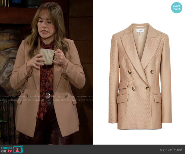 Reiss Logan Blazer worn by Hope Logan (Annika Noelle) on The Bold and the Beautiful
