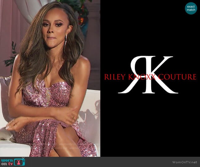 Riley Knoxx Couture Custom Dress worn by Ashley Darby on The Real Housewives of Potomac
